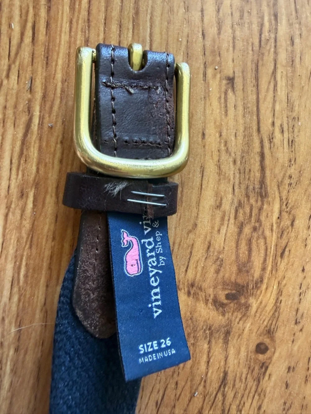 Vineyard Vines Blue Patterned boys Belt football